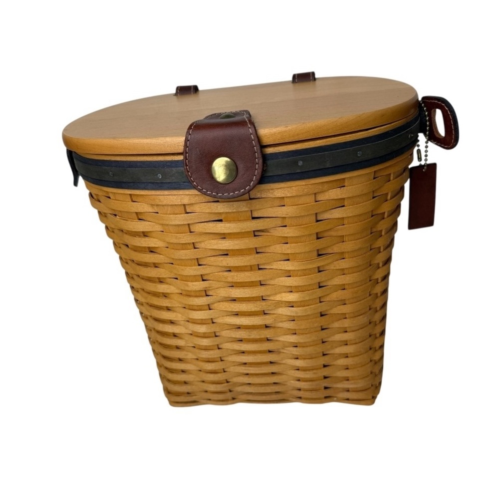Longaberger CC 2000 Saddlebrook Country Estates L & S Purse Basket Mom/Daughter - Picture 2 of 16